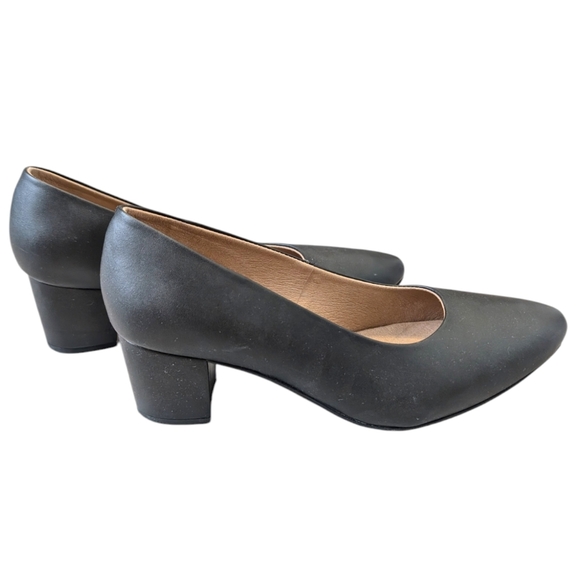 Ahimsa Vegan Bianca Black Pumps Heels EUR 39 US 8 - Picture 4 of 13